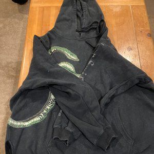 Taylor Swift Black Embroidered Snake Hoodie reputation Size XL